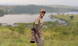 Hillary, a local wildlife photographer and safari guide from Uganda
