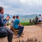 Batwa cultural experience around lake Bunyonyi with a local
