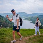 Evening birding walk along the lake Bunyonyi birding trail