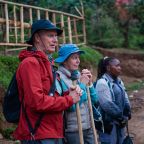 Gorilla habituation activity in Rushaga Bwindi forest