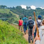 Nature walk along lake Bunyonyi